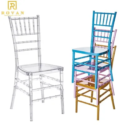 Весільні стільці Tiffany Used Chiavari Clear